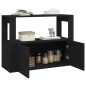 vidaXL Sideboard Schwarz 80x30x60 cm Holzwerkstoff vidaXL Sideboard Schwarz 80x30x60 cm Holzwerkstoff