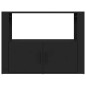 vidaXL Sideboard Schwarz 80x30x60 cm Holzwerkstoff vidaXL Sideboard Schwarz 80x30x60 cm Holzwerkstoff