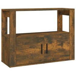 vidaXL Sideboard Räuchereiche 80x30x60 cm Holzwerkstoff