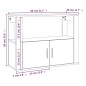 vidaXL Sideboard Räuchereiche 80x30x60 cm Holzwerkstoff vidaXL Sideboard Räuchereiche 80x30x60 cm Holzwerkstoff