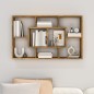 vidaXL Wandregal Räuchereiche 85x16x52,5 cm Holzwerkstoff vidaXL Wandregal Räuchereiche 85x16x52,5 cm Holzwerkstoff