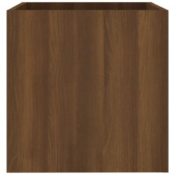 vidaXL Pflanzgefäß Braun Eichen-Optik 40x40x40 cm Holzwerkstoff