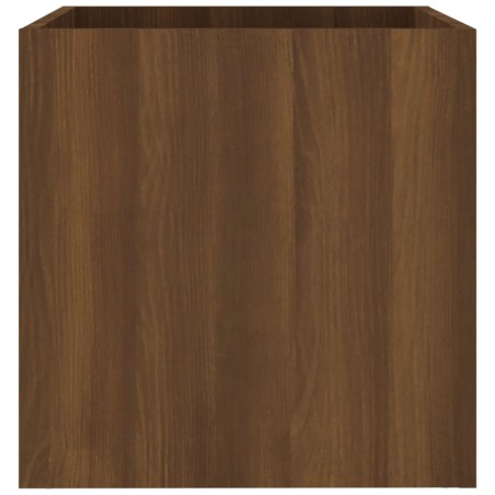 vidaXL Pflanzgefäß Braun Eichen-Optik 40x40x40 cm Holzwerkstoff