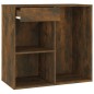 vidaXL Kosmetikschrank Räuchereiche 80x40x75 cm Holzwerkstoff vidaXL Kosmetikschrank Räuchereiche 80x40x75 cm Holzwerkstoff
