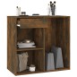 vidaXL Kosmetikschrank Räuchereiche 80x40x75 cm Holzwerkstoff vidaXL Kosmetikschrank Räuchereiche 80x40x75 cm Holzwerkstoff