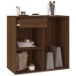 vidaXL Kosmetikschrank Braun Eichen-Optik 80x40x75 cm Holzwerkstoff vidaXL Kosmetikschrank Braun Eichen-Optik 80x40x75 cm Holzwerkstoff