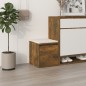 vidaXL Schubladenbox Räuchereiche 40,5x40x40 cm Holzwerkstoff vidaXL Schubladenbox Räuchereiche 40,5x40x40 cm Holzwerkstoff