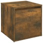 vidaXL Schubladenbox Räuchereiche 40,5x40x40 cm Holzwerkstoff vidaXL Schubladenbox Räuchereiche 40,5x40x40 cm Holzwerkstoff