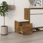 vidaXL Schubladenbox Räuchereiche 40,5x40x40 cm Holzwerkstoff vidaXL Schubladenbox Räuchereiche 40,5x40x40 cm Holzwerkstoff