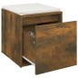 vidaXL Schubladenbox Räuchereiche 40,5x40x40 cm Holzwerkstoff vidaXL Schubladenbox Räuchereiche 40,5x40x40 cm Holzwerkstoff