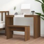 vidaXL Schminkhocker Braun Eichen-Optik 70x35x45 cm Holzwerkstoff vidaXL Schminkhocker Braun Eichen-Optik 70x35x45 cm Holzwerkstoff