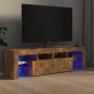 vidaXL TV-Schrank mit LED-Leuchten Räuchereiche 140x36,5x40 cm vidaXL TV-Schrank mit LED-Leuchten Räuchereiche 140x36,5x40 cm