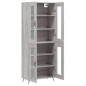 Highboard Grau Sonoma 69,5x34x180 cm Holzwerkstoff Highboard Grau Sonoma 69,5x34x180 cm Holzwerkstoff
