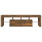 vidaXL TV-Schrank mit LED-Leuchten Räuchereiche 140x36,5x40 cm vidaXL TV-Schrank mit LED-Leuchten Räuchereiche 140x36,5x40 cm