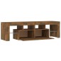 vidaXL TV-Schrank mit LED-Leuchten Räuchereiche 140x36,5x40 cm vidaXL TV-Schrank mit LED-Leuchten Räuchereiche 140x36,5x40 cm