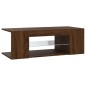 vidaXL TV-Schrank mit LED-Leuchten Braun Eichen-Optik 90x39x30 cm vidaXL TV-Schrank mit LED-Leuchten Braun Eichen-Optik 90x39x30 cm