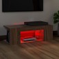 vidaXL TV-Schrank mit LED-Leuchten Braun Eichen-Optik 90x39x30 cm vidaXL TV-Schrank mit LED-Leuchten Braun Eichen-Optik 90x39x30 cm