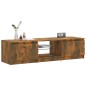 vidaXL TV-Schrank mit LED-Leuchten Räuchereiche 140x40x35,5 cm vidaXL TV-Schrank mit LED-Leuchten Räuchereiche 140x40x35,5 cm