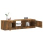 vidaXL TV-Schrank mit LED-Leuchten Räuchereiche 140x40x35,5 cm vidaXL TV-Schrank mit LED-Leuchten Räuchereiche 140x40x35,5 cm