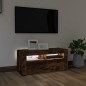 vidaXL TV-Schrank mit LED-Leuchten Räuchereiche 90x35x40 cm vidaXL TV-Schrank mit LED-Leuchten Räuchereiche 90x35x40 cm