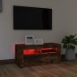 vidaXL TV-Schrank mit LED-Leuchten Räuchereiche 90x35x40 cm vidaXL TV-Schrank mit LED-Leuchten Räuchereiche 90x35x40 cm