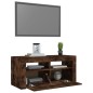 vidaXL TV-Schrank mit LED-Leuchten Räuchereiche 90x35x40 cm vidaXL TV-Schrank mit LED-Leuchten Räuchereiche 90x35x40 cm