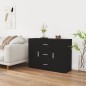 vidaXL Sideboard Schwarz 91x29,5x65 cm Holzwerkstoff vidaXL Sideboard Schwarz 91x29,5x65 cm Holzwerkstoff