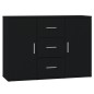 vidaXL Sideboard Schwarz 91x29,5x65 cm Holzwerkstoff vidaXL Sideboard Schwarz 91x29,5x65 cm Holzwerkstoff