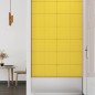 Wandpaneele 12 Stk. Hellgelb 60x30 cm Stoff 2,16 m² Wandpaneele 12 Stk. Hellgelb 60x30 cm Stoff 2,16 m²