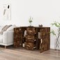 vidaXL Sideboard Räuchereiche 91x29,5x65 cm Holzwerkstoff vidaXL Sideboard Räuchereiche 91x29,5x65 cm Holzwerkstoff