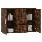 vidaXL Sideboard Räuchereiche 91x29,5x65 cm Holzwerkstoff vidaXL Sideboard Räuchereiche 91x29,5x65 cm Holzwerkstoff