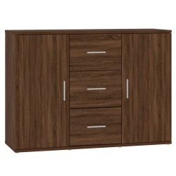 vidaXL Sideboard Braun Eichen-Optik 91x29,5x65 cm Holzwerkstoff