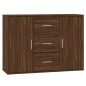 vidaXL Sideboard Braun Eichen-Optik 91x29,5x65 cm Holzwerkstoff vidaXL Sideboard Braun Eichen-Optik 91x29,5x65 cm Holzwerkstoff