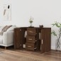 vidaXL Sideboard Braun Eichen-Optik 91x29,5x65 cm Holzwerkstoff vidaXL Sideboard Braun Eichen-Optik 91x29,5x65 cm Holzwerkstoff