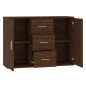 vidaXL Sideboard Braun Eichen-Optik 91x29,5x65 cm Holzwerkstoff vidaXL Sideboard Braun Eichen-Optik 91x29,5x65 cm Holzwerkstoff