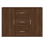 vidaXL Sideboard Braun Eichen-Optik 91x29,5x65 cm Holzwerkstoff vidaXL Sideboard Braun Eichen-Optik 91x29,5x65 cm Holzwerkstoff