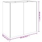 vidaXL Pflanzkübel 80x40x80 cm Cortenstahl vidaXL Pflanzkübel 80x40x80 cm Cortenstahl