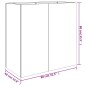 vidaXL Pflanzkübel 40x80x80 cm Cortenstahl vidaXL Pflanzkübel 40x80x80 cm Cortenstahl