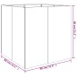 vidaXL Pflanzkübel 80x80x80 cm Cortenstahl vidaXL Pflanzkübel 80x80x80 cm Cortenstahl