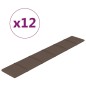 Wandpaneele 12 Stk. Taupe 90x15 cm Stoff 1,62 m² Wandpaneele 12 Stk. Taupe 90x15 cm Stoff 1,62 m²