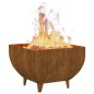 vidaXL Feuerschale 50x50x37 cm Cortenstahl