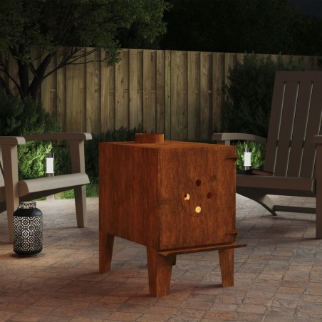 vidaXL Gartenofen 35x50x55 cm Cortenstahl 