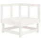 vidaXL Ecksofa mit Kissen Weiß Massivholz Kiefer vidaXL Ecksofa mit Kissen Weiß Massivholz Kiefer