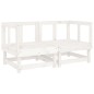 vidaXL Ecksofas mit Kissen 2 Stk. Weiß Massivholz Kiefer vidaXL Ecksofas mit Kissen 2 Stk. Weiß Massivholz Kiefer