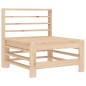 vidaXL Mittelsofa mit Kissen Massivholz Kiefer vidaXL Mittelsofa mit Kissen Massivholz Kiefer