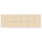 Wandpaneele 12 Stk. Creme 90x30 cm Stoff 3,24 m² Wandpaneele 12 Stk. Creme 90x30 cm Stoff 3,24 m²