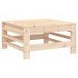 vidaXL Gartenhocker mit Kissen Massivholz Kiefer vidaXL Gartenhocker mit Kissen Massivholz Kiefer