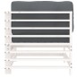 vidaXL Ecksofas mit Kissen 2 Stk. Weiß Massivholz Kiefer vidaXL Ecksofas mit Kissen 2 Stk. Weiß Massivholz Kiefer