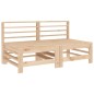vidaXL Mittelsofas mit Kissen 2 Stk. Massivholz Kiefer vidaXL Mittelsofas mit Kissen 2 Stk. Massivholz Kiefer