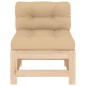 vidaXL Mittelsofas mit Kissen 2 Stk. Massivholz Kiefer vidaXL Mittelsofas mit Kissen 2 Stk. Massivholz Kiefer